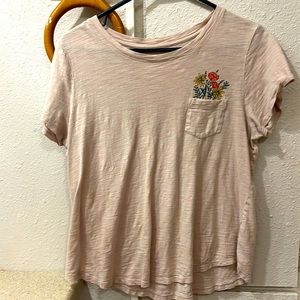 old navy - tan, t - shirt, medium, soft material